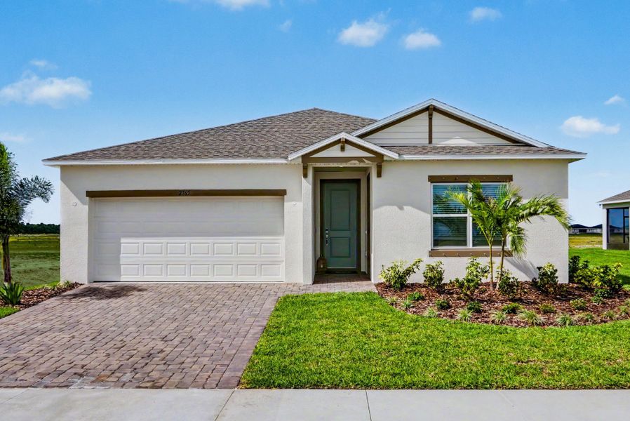 Front exterior of a home in the Crosswinds community, located in Haines City, FL (Image 3). Front exterior of a home in the Crosswinds community, located in Haines City, FL (Image 3).