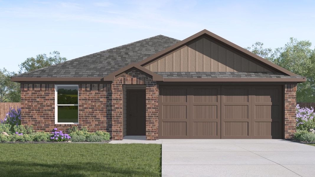 Front exterior of a home in the Whitetail Run community, located in Caldwell, TX (Image 3).