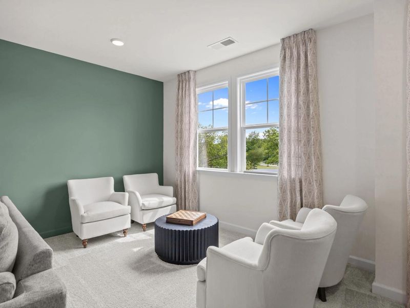 Furnished interior in a model home at Springvale South in Fuquay Varina (Image 27).