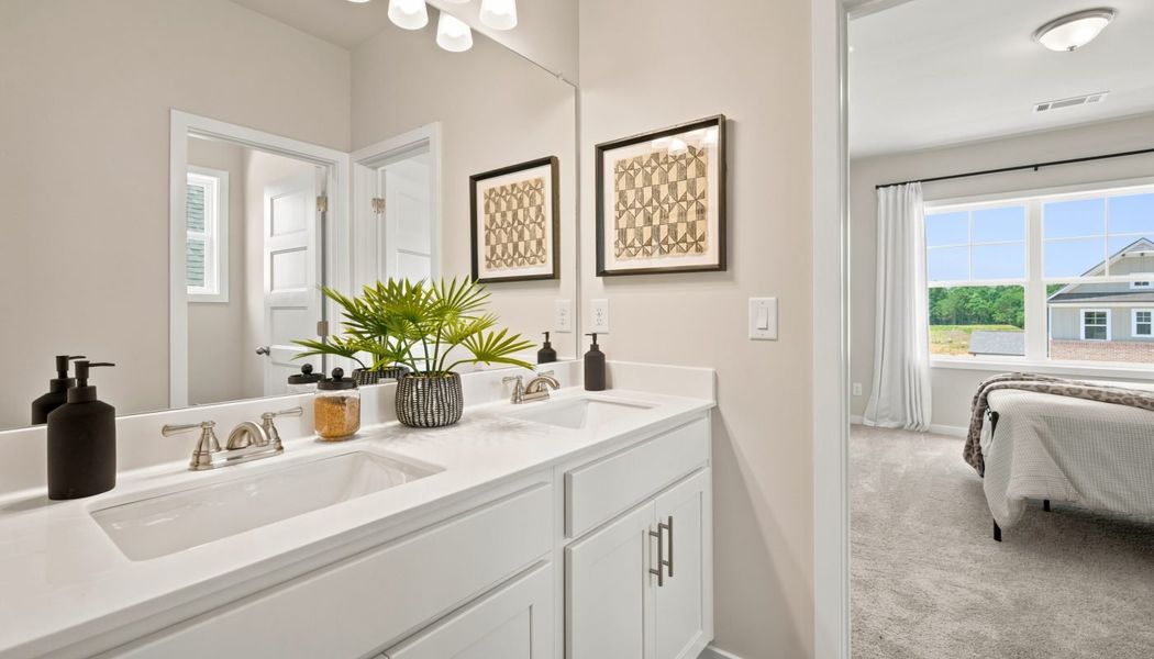 Furnished interior in a model home at Fowler Farms in Auburn (Image 101).