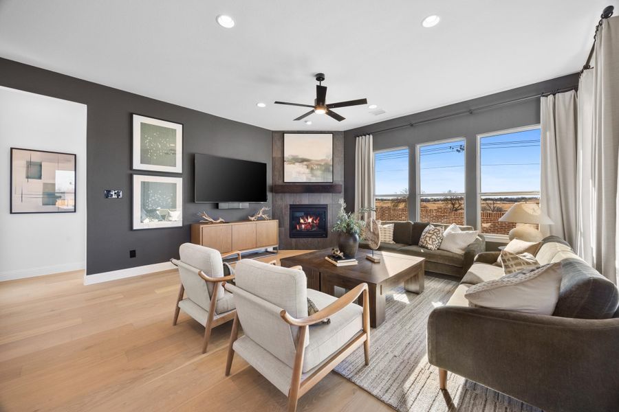 Furnished interior in a model home at Brookshire at Legacy Hills in Celina (Image 6).