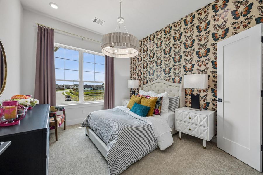 Furnished interior in a model home at Creekside at Elevon in Lavon (Image 29).