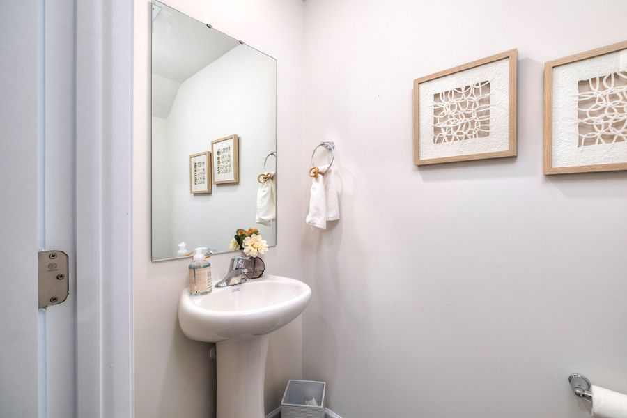 Furnished interior in a model home at Wall Street in Sumter (Image 16).