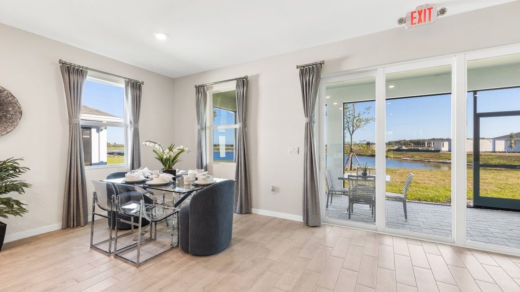 Furnished interior in a model home at Cove at West Port - Tradition in Port Charlotte (Image 37).