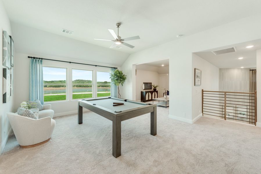 Game Room. Bloomfield Homes - New Homes in Dallas Fort Worth, Texas