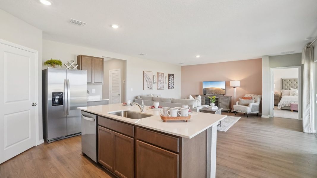 Furnished interior in a model home at Summit View in Dade City (Image 7).