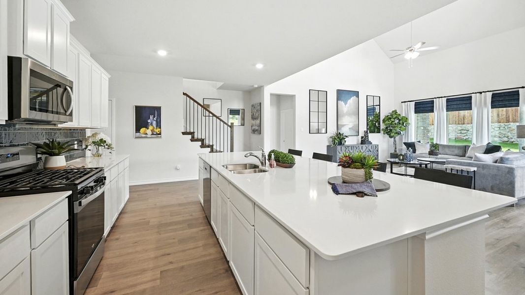 Furnished interior in a model home at Lilybrooke at Legacy Hills in Celina (Image 17).