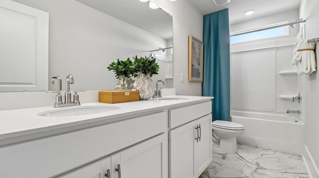 Furnished interior in a model home at Shell Pointe in Gilbert (Image 31).