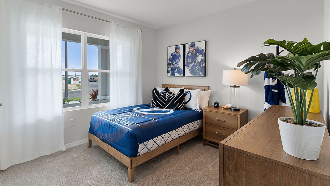 Furnished interior in a model home at Crosswinds in Haines City (Image 24). Furnished interior in a model home at Crosswinds in Haines City (Image 24).