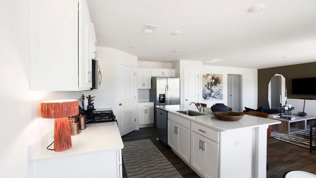 Furnished interior in a model home at Trailside Run in Spartanburg (Image 12).