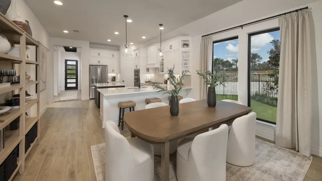 Furnished interior in a model home at Woodside 47' in Georgetown (Image 5).