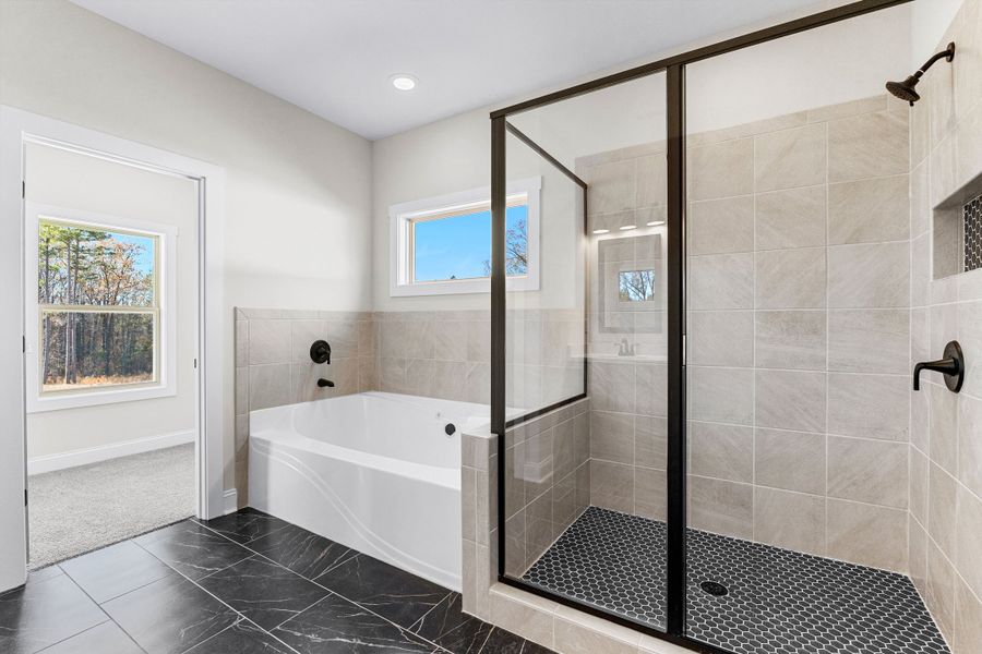 Furnished interior in a model home at Deer Creek in Moreland (Image 15).