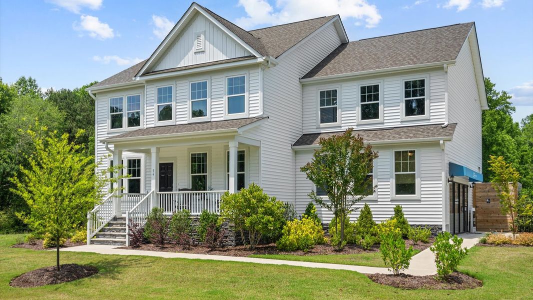 Front exterior of a home in the Blake Pond community, located in Lillington, NC (Image 9).