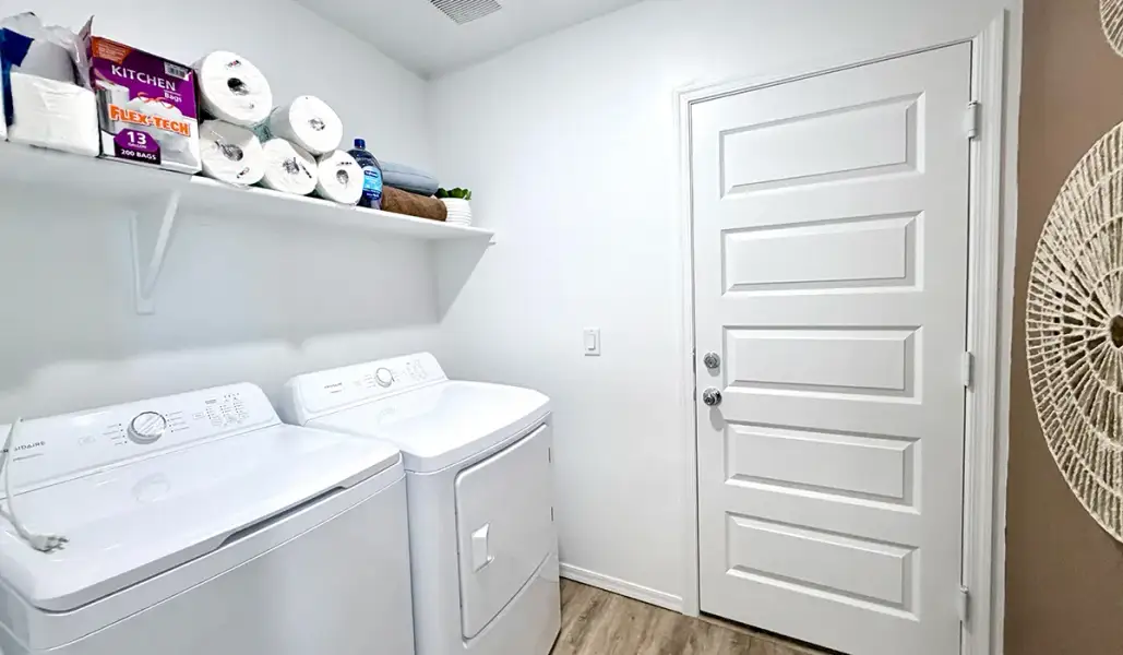 Furnished interior in a model home at Red Rock Village in Red Rock (Image 61).
