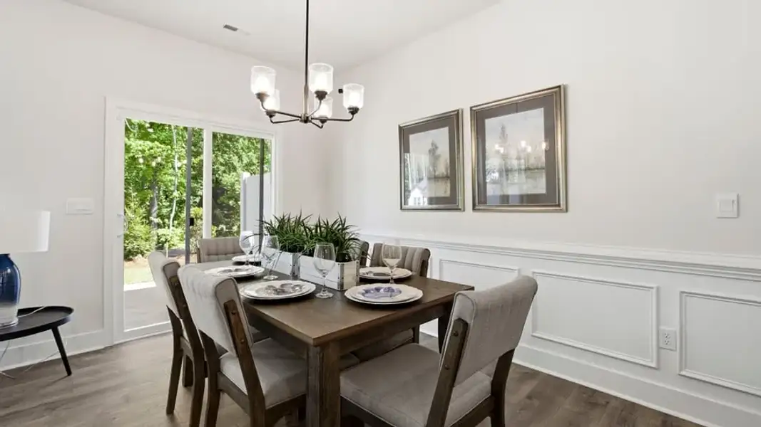 Furnished interior in a model home at Ashmore Hills in Mauldin (Image 32).