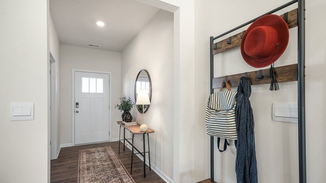 Furnished interior in a model home at The Estates at Edinborough in Gibsonville (Image 7).