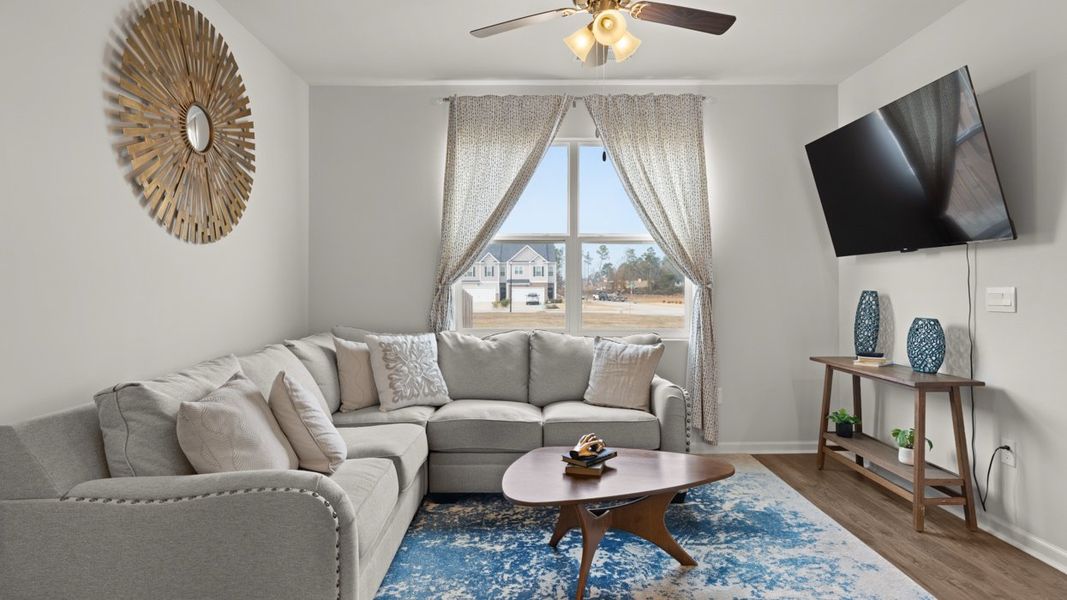 Furnished interior in a model home at Laurel Park Townhomes in Hephzibah (Image 14).