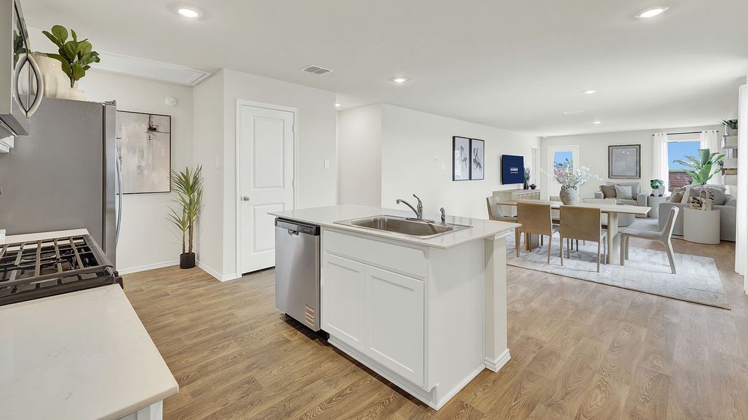 Furnished interior in a model home at Lantana in Lockhart (Image 7).