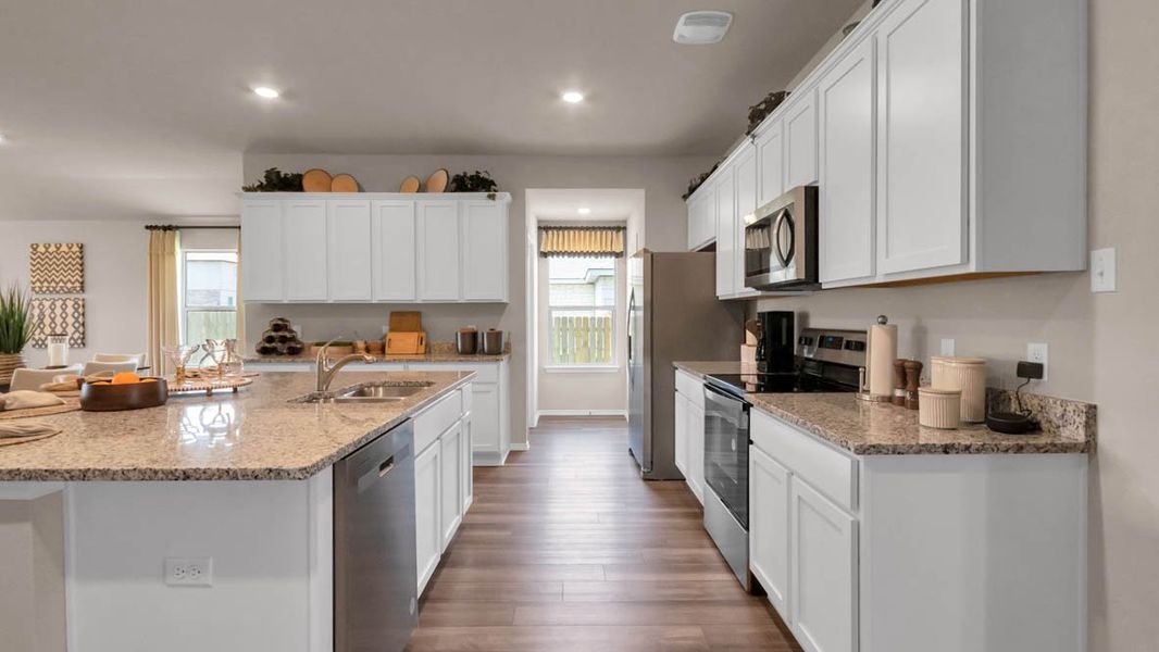 Furnished interior in a model home at Park Meadows in Lorena (Image 8).