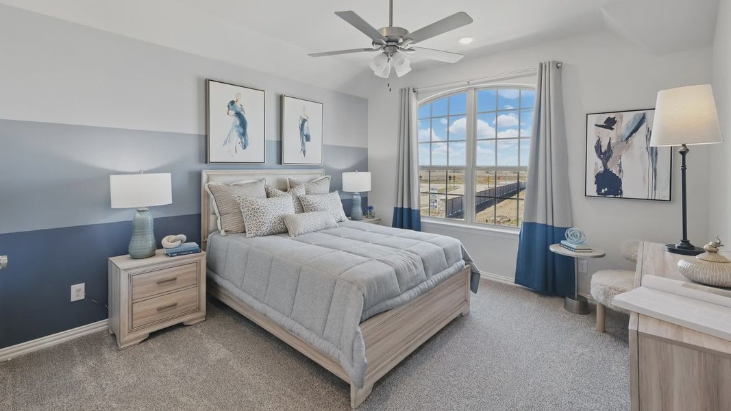 Furnished interior in a model home at Green Meadows in Celina (Image 37). Furnished interior in a model home at Green Meadows in Celina (Image 37).