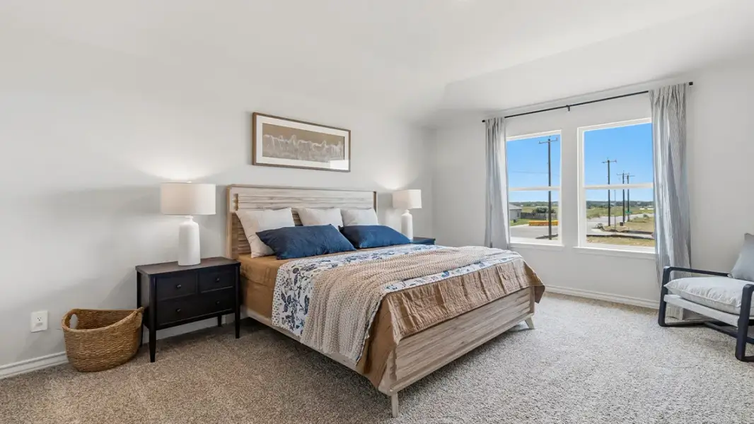 Furnished interior in a model home at Saddle Ridge Estates in Lytle (Image 30).