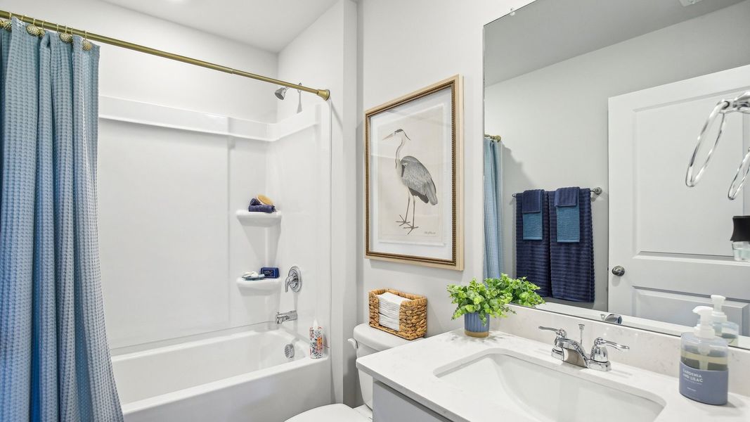 Furnished interior in a model home at Parkside Point in Portland (Image 23).