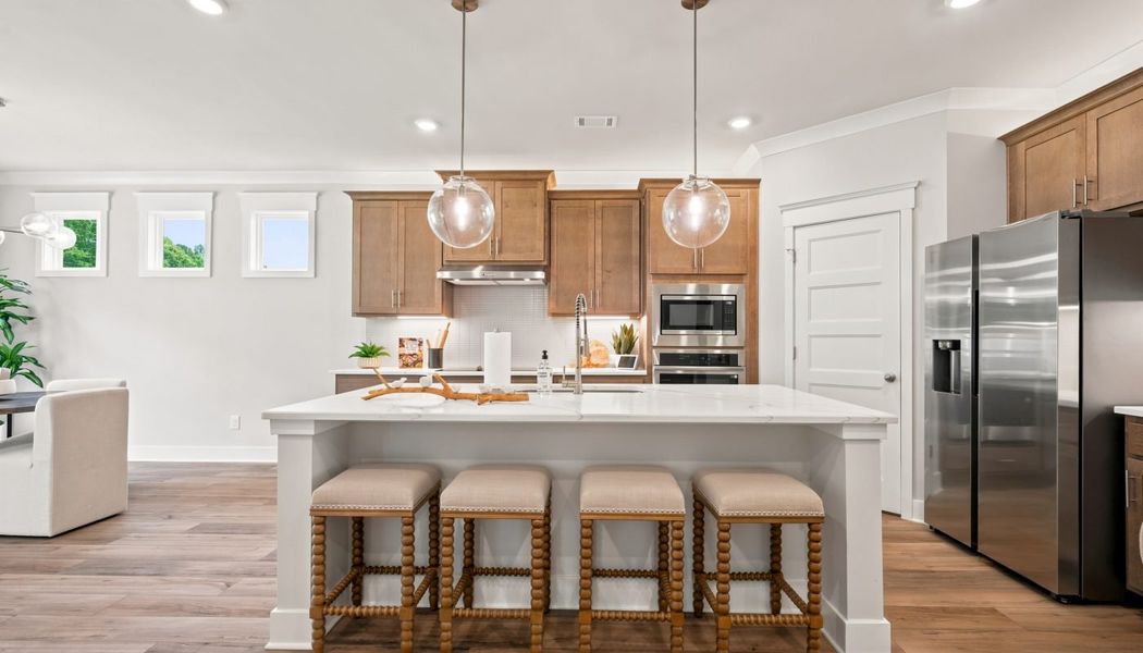 Furnished interior in a model home at Fowler Farms in Auburn (Image 44).