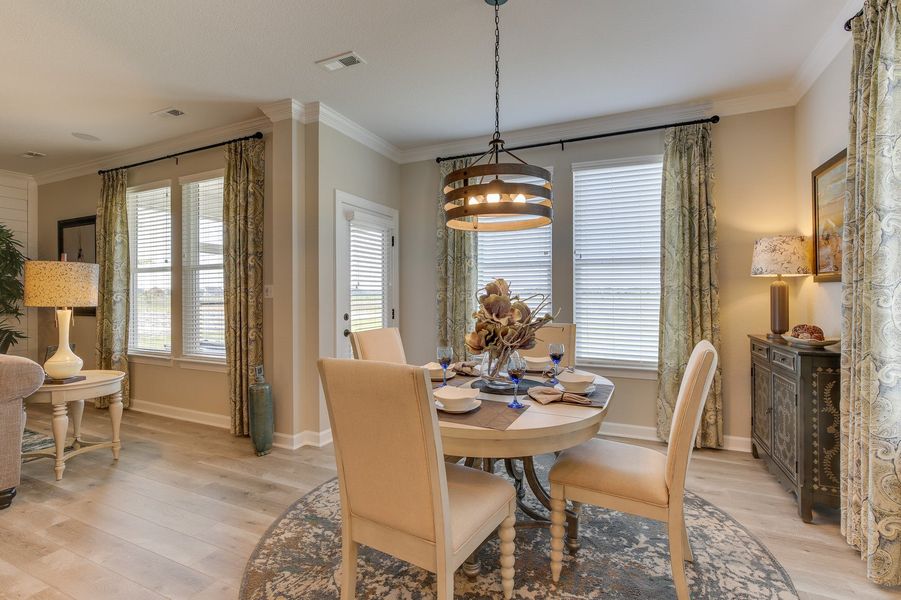 Furnished interior in a model home at Waterleigh in Moyock (Image 10).