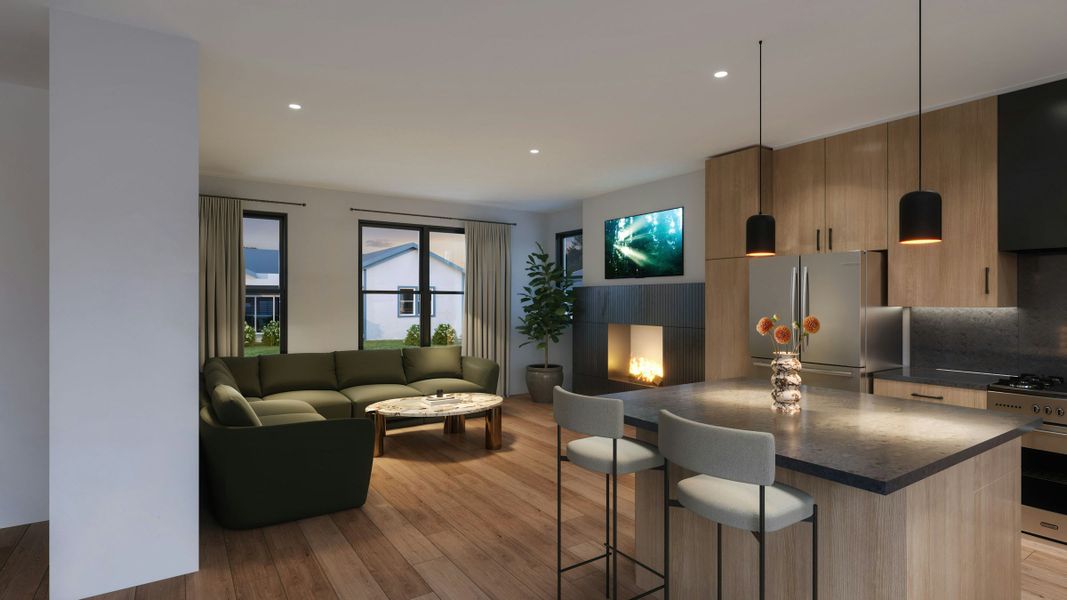 Furnished interior in a model home at Hardin Farms in Arvada (Image 4). Furnished interior in a model home at Hardin Farms in Arvada (Image 4).