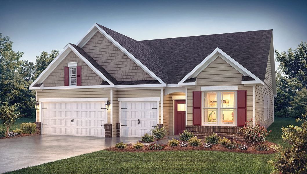 Front exterior of a home in the Campbell Ridge community, located in Pelzer, SC (Image 2). Front exterior of a home in the Campbell Ridge community, located in Pelzer, SC (Image 2).