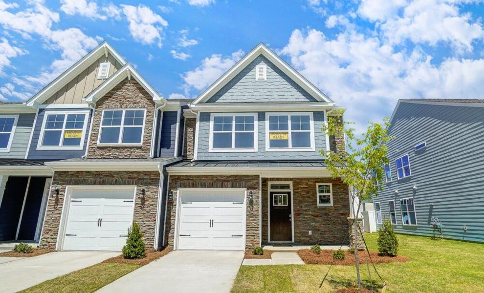 Front exterior of a home in the Johnston Park Townhomes community, located in Charlotte, NC (Image 2). Front exterior of a home in the Johnston Park Townhomes community, located in Charlotte, NC (Image 2).