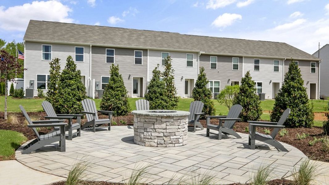 Exterior details of a home in The Townes at Wilson's Ridge, Wilson's Mills (Image 6).