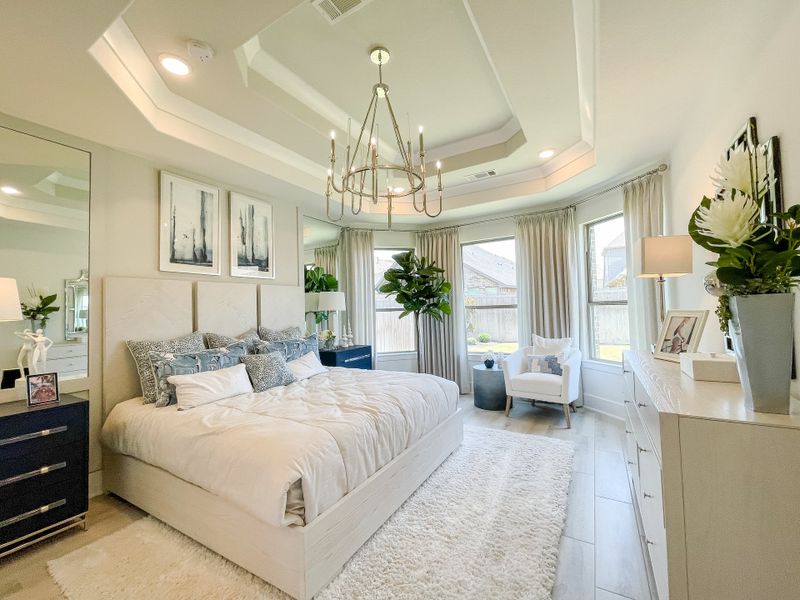 Furnished interior in a model home at Candela – 50' in Richmond (Image 12).