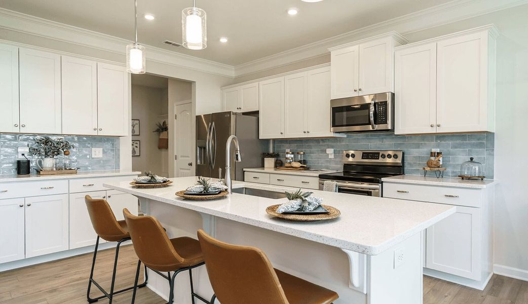 Furnished interior in a model home at Beverly Place in Four Oaks (Image 11).