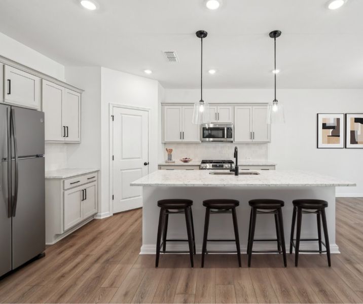 Furnished interior in a model home at Estates at Mt Tabor in Dallas (Image 2). Furnished interior in a model home at Estates at Mt Tabor in Dallas (Image 2).