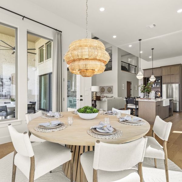 Furnished interior in a model home at StarView in Prosper (Image 10).