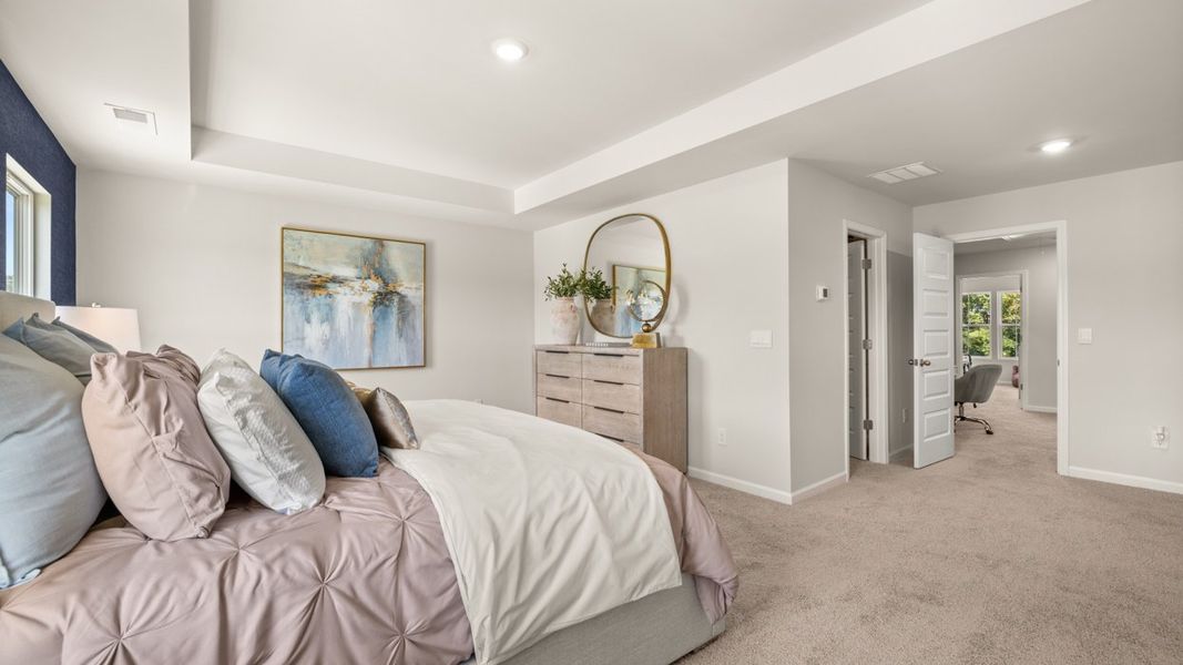 Furnished interior in a model home at Brookland Commons in Monroe (Image 20).