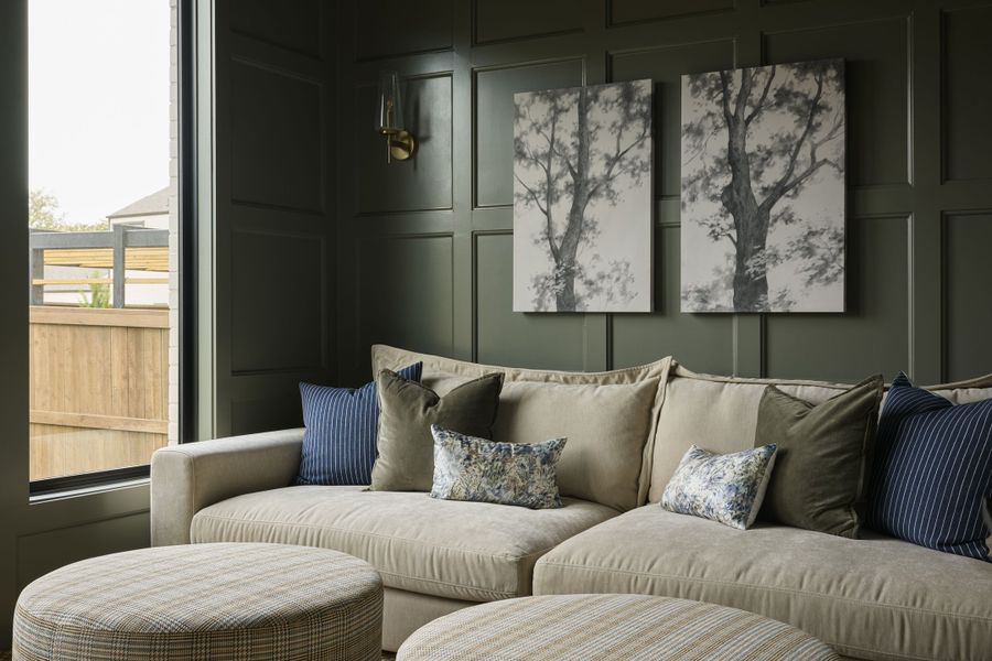 Furnished interior in a model home at Furst Ranch in Argyle (Image 43).