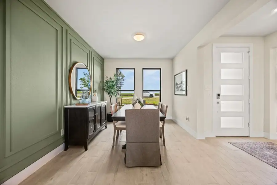 Furnished interior in a model home at Carrera Ranch in Waxahachie (Image 6). Furnished interior in a model home at Carrera Ranch in Waxahachie (Image 6).