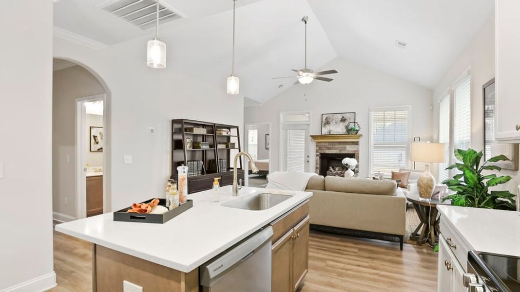 Furnished interior in a model home at Ravencrest in Roebuck (Image 15).