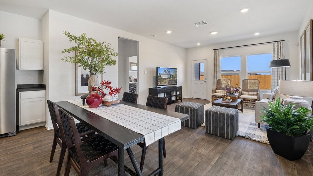 Furnished interior in a model home at The Reserve at Spiritas Ranch in Little Elm (Image 11).