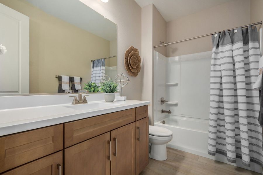 Furnished interior in a model home at Agave Springs at Teravalis in Buckeye (Image 44).
