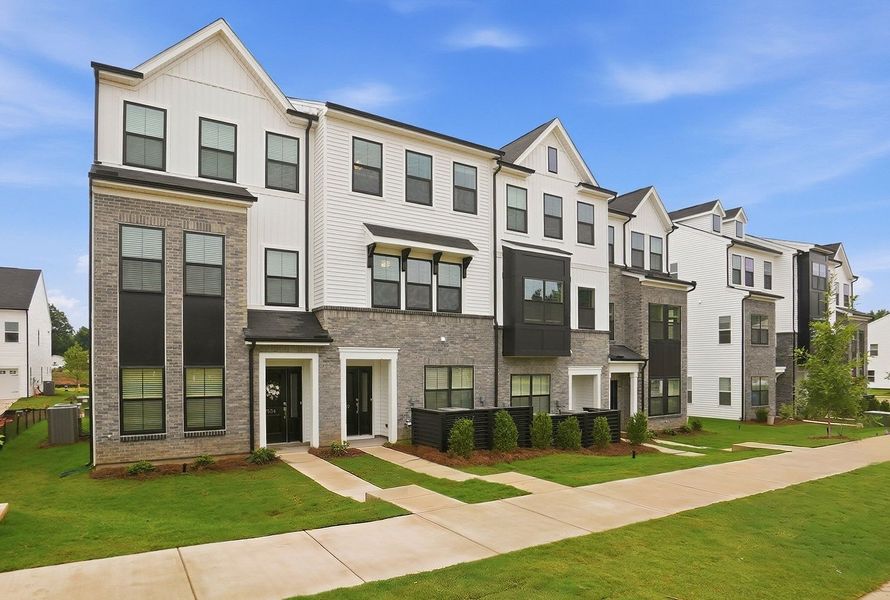 Front exterior of a home in the Nichols Landing community, located in Charlotte, NC (Image 24).