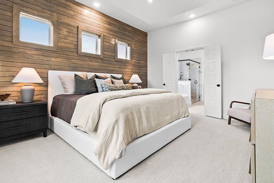 Furnished interior in a model home at The Reserve at Spiritas Ranch in Little Elm (Image 8).