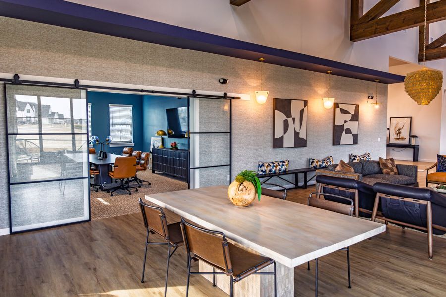 Modern Gathering Area and Conference Room at M3 Ranch