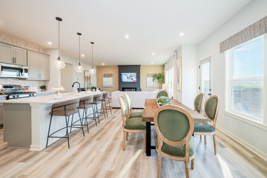 Furnished interior in a model home at Bridle Run in Louisville (Image 8).