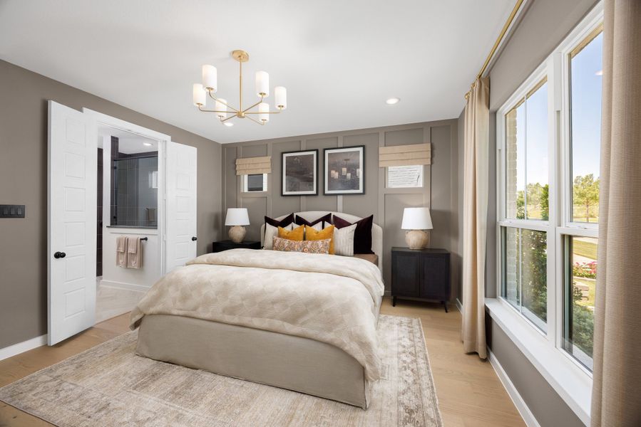 Furnished interior in a model home at Pecan Square in Northlake (Image 45). Furnished interior in a model home at Pecan Square in Northlake (Image 45).