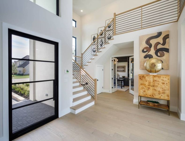 Furnished interior in a model home at Windsong Ranch in Prosper (Image 8).