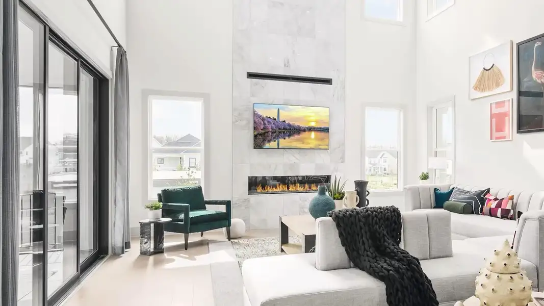 Furnished interior in a model home at Franklin Ridge in Franklin (Image 4). Furnished interior in a model home at Franklin Ridge in Franklin (Image 4).