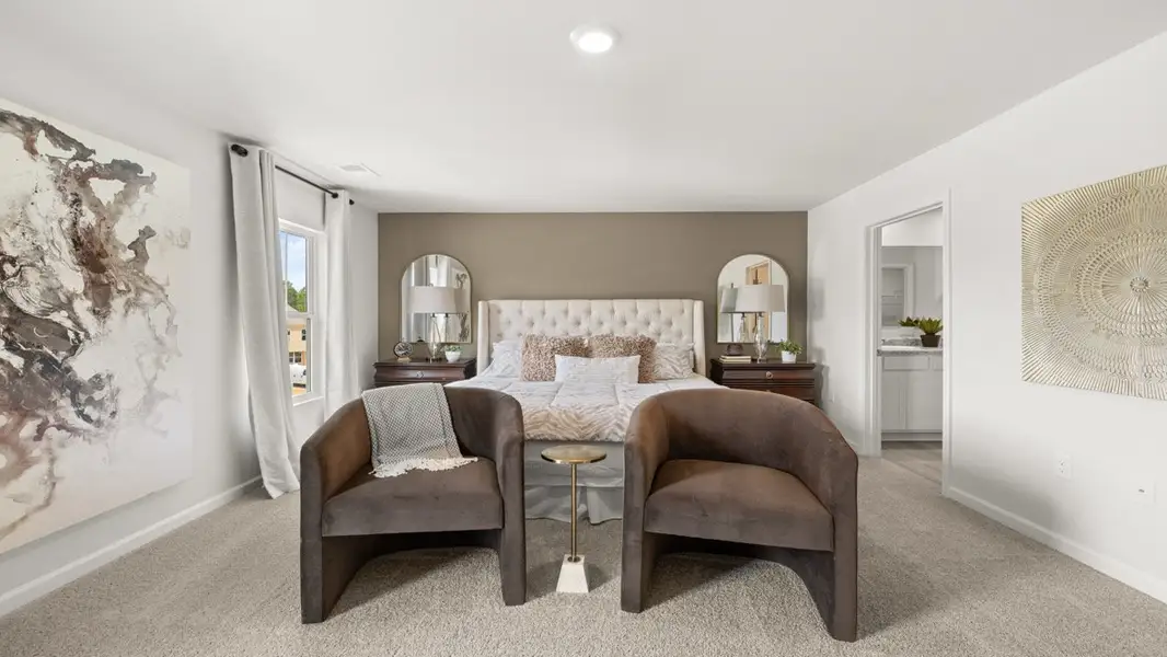 Furnished interior in a model home at Oakleigh Glen in Dallas (Image 15).